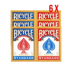 Set 6 pachete Bicycle Standard 808 Carti de Joc