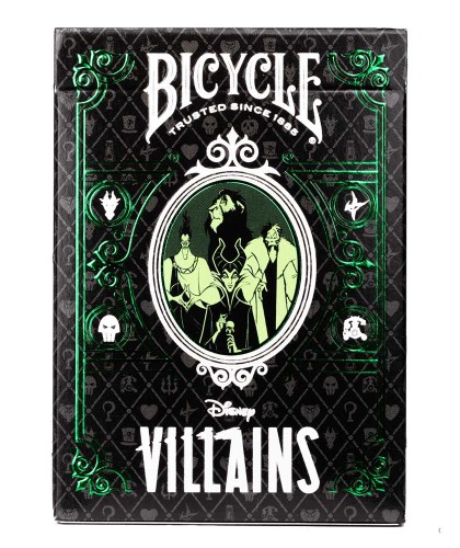 Bicycle Disney Villains Green Carti de Joc