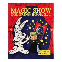 Set de Magie DELUXE MAGIC SHOW Coloring Book SET (4 sensuri)