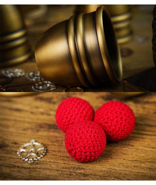 Artistic Chop Cup and Balls Brass by TCC