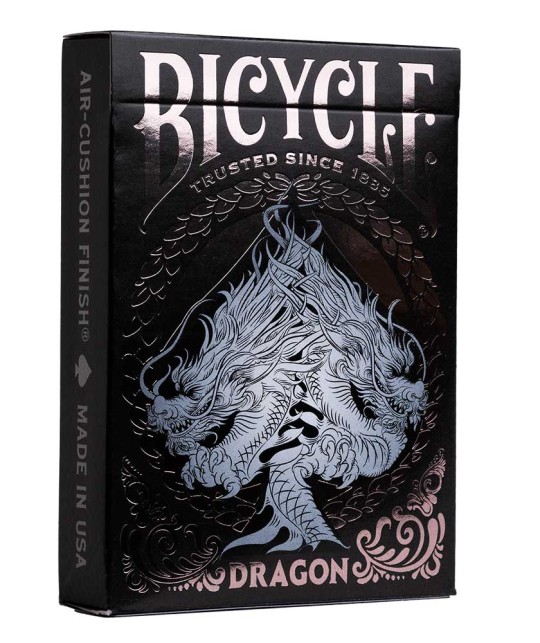 Bicycle Dragon Black Playing Cards