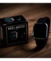 REEL WATCH - Stainless with black band smart watch KEVLAR by Uday