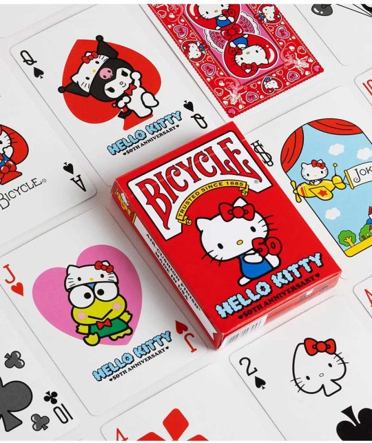 Bicycle Hello Kitty 50th Anniversary Playing Cards