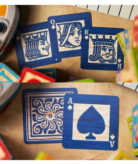 Alphabet Blocks Blue Playing Cards - Carti de Joc