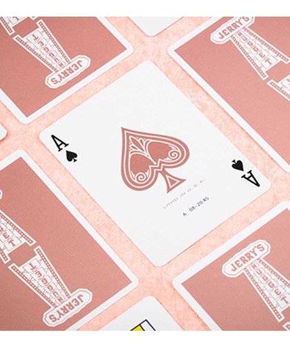 Jerrys Nugget Monotone Rose Gold Playing Cards