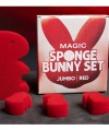 Magic Sponge Bunny Rabbit Set - Red