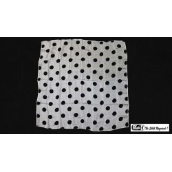 Polka Dot Hanky, White on Black by Mr. Magic