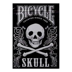 Bicycle Skull Metallic Silver Carti de Joc